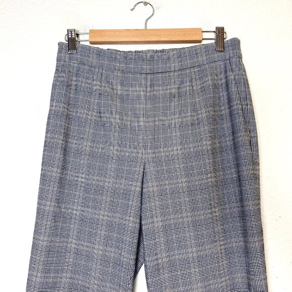 Aritzia Babaton Conan Straight Leg Tartan Plaid Cropped Pants Trousers 8 - Picture 4 of 9